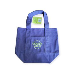 Trader Joe's Purple Halloween Tote Mini Canvas NWT